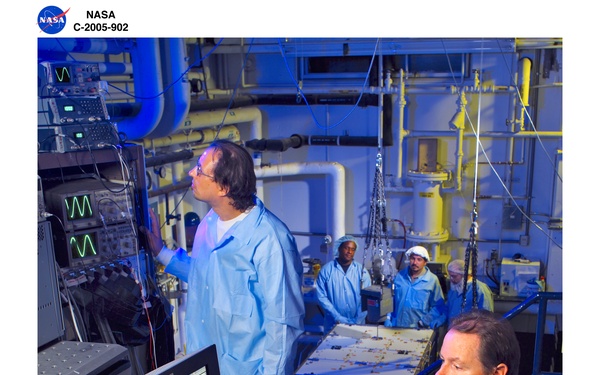 Fluids and Combustion Facility (FCF), Combustion Integration Rack (CIR) during testing in the Structural Dynamics Laboratory (SDL)