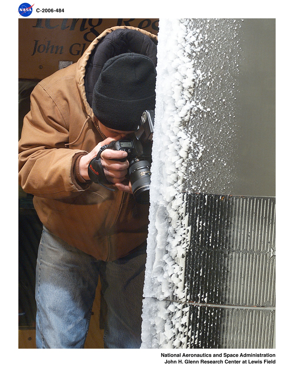 Super Large Droplet (SLD) icing test on a 36 foot cord Natural Laminar Flow wing shape