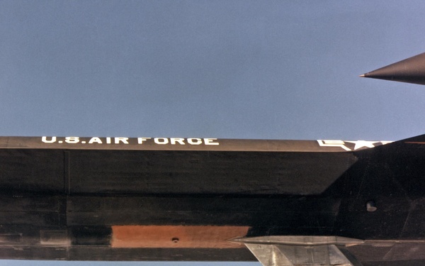 YF-12A in Flight with 'coldwall' Experiment