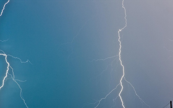 Light Show Over the VAB