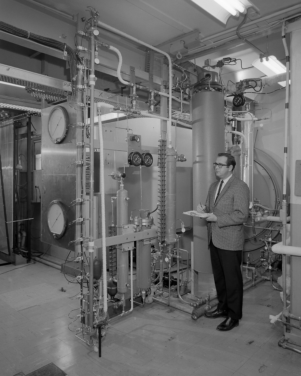 BOILER DYNAMICS RIG NO. 2 LOCATED IN THE FLUID MECHANICS LABORATORY FML