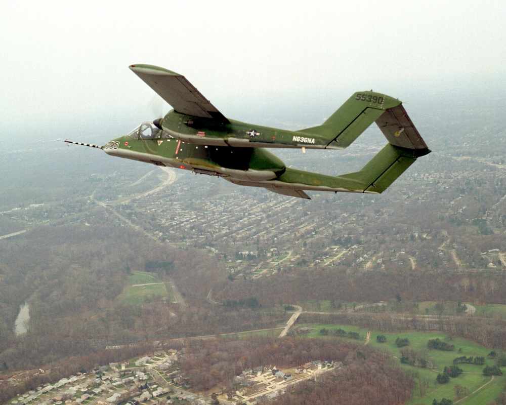 OV-10 AIRCRAFT IN FLIGHT