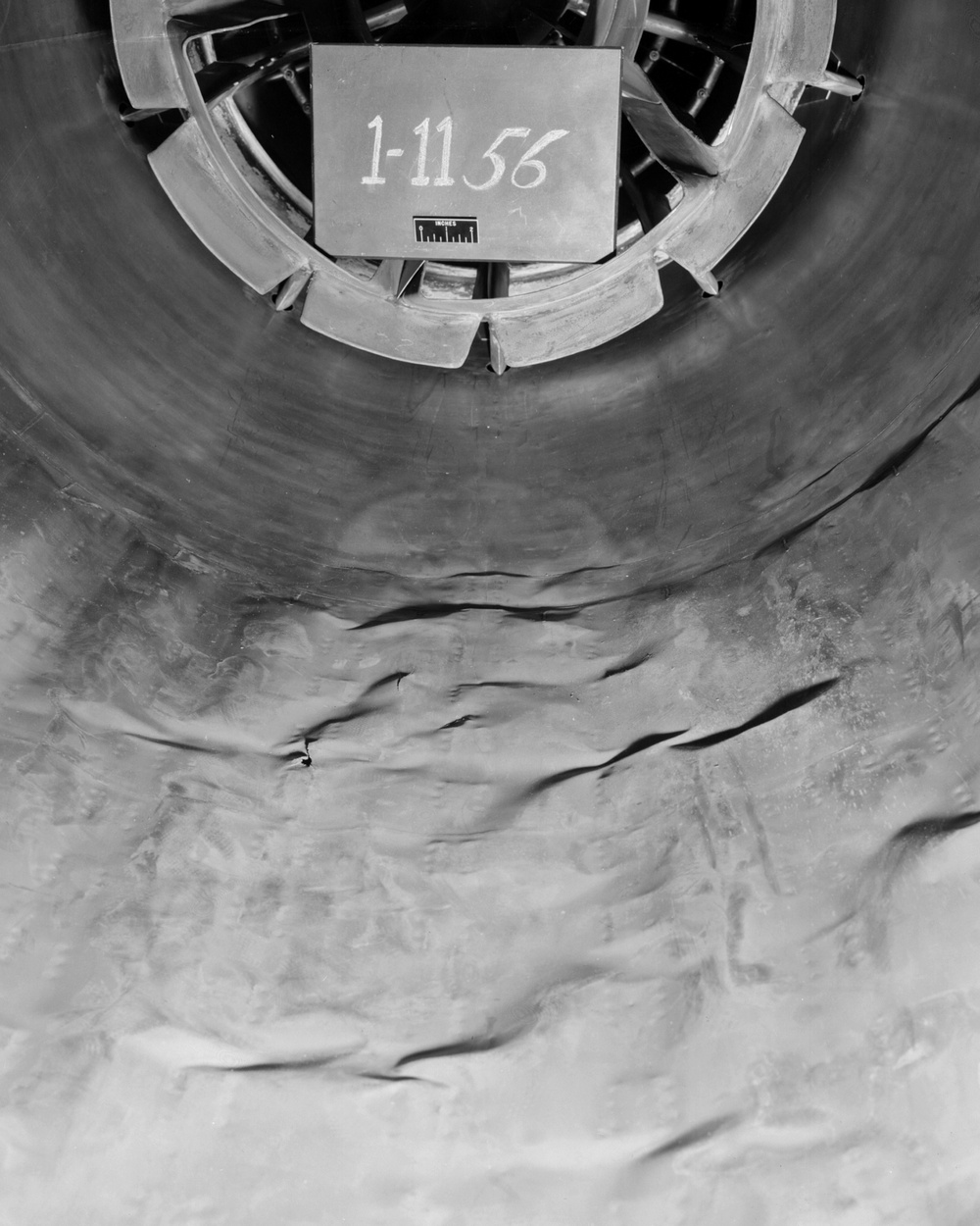 LINER DAMAGE OF 48 INCH RAM JET ENGINE