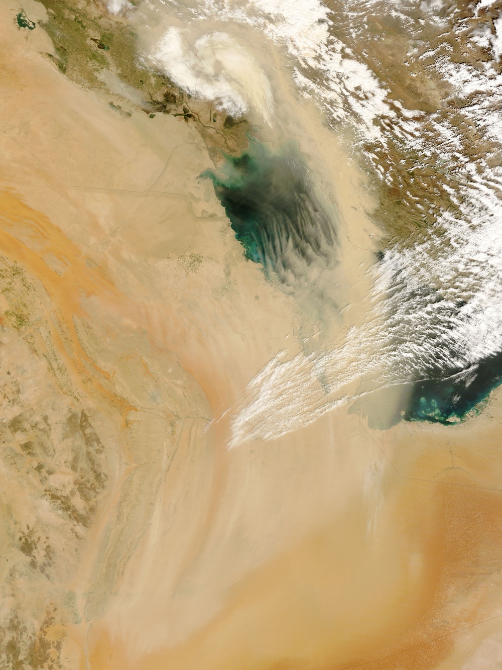 Dust Storm over the Persian Gulf: Natural Hazards