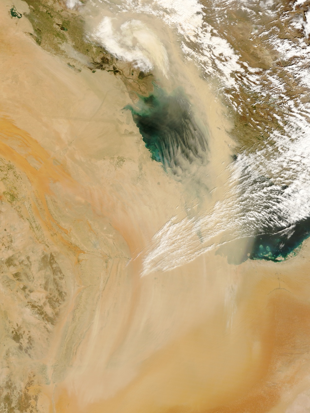 Dust Storm over the Persian Gulf: Natural Hazards