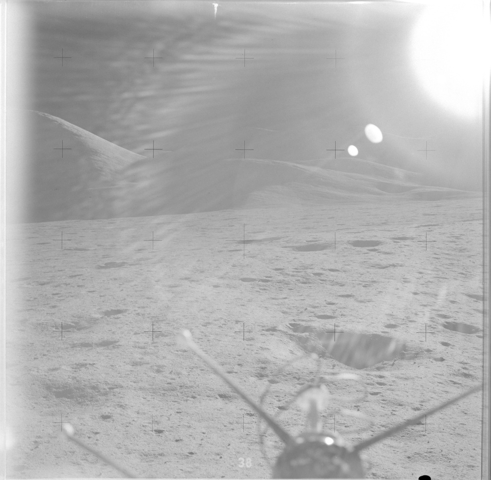 Apollo 15 Mission image - Panoramic view of Mt. Mons Hadley