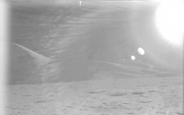 Apollo 15 Mission image - Panoramic view of Mt. Mons Hadley