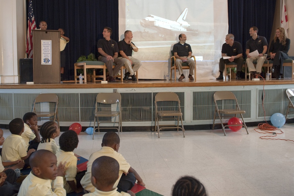 STS-127 Crew Visit to Anne Beers Elementary