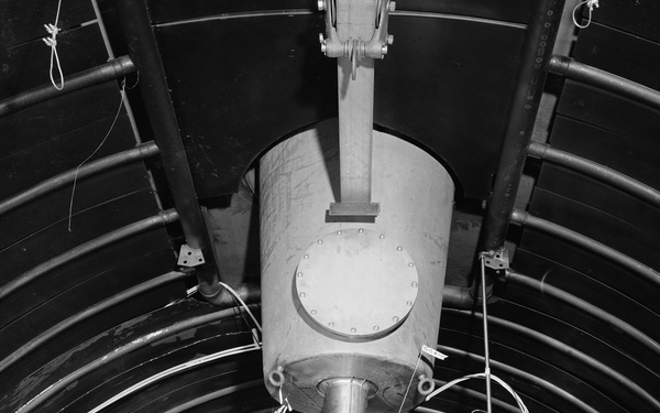 ION ENGINE IN TANK NO. 5 OF THE ELECTRIC PROPULSION LABORATORY EPL