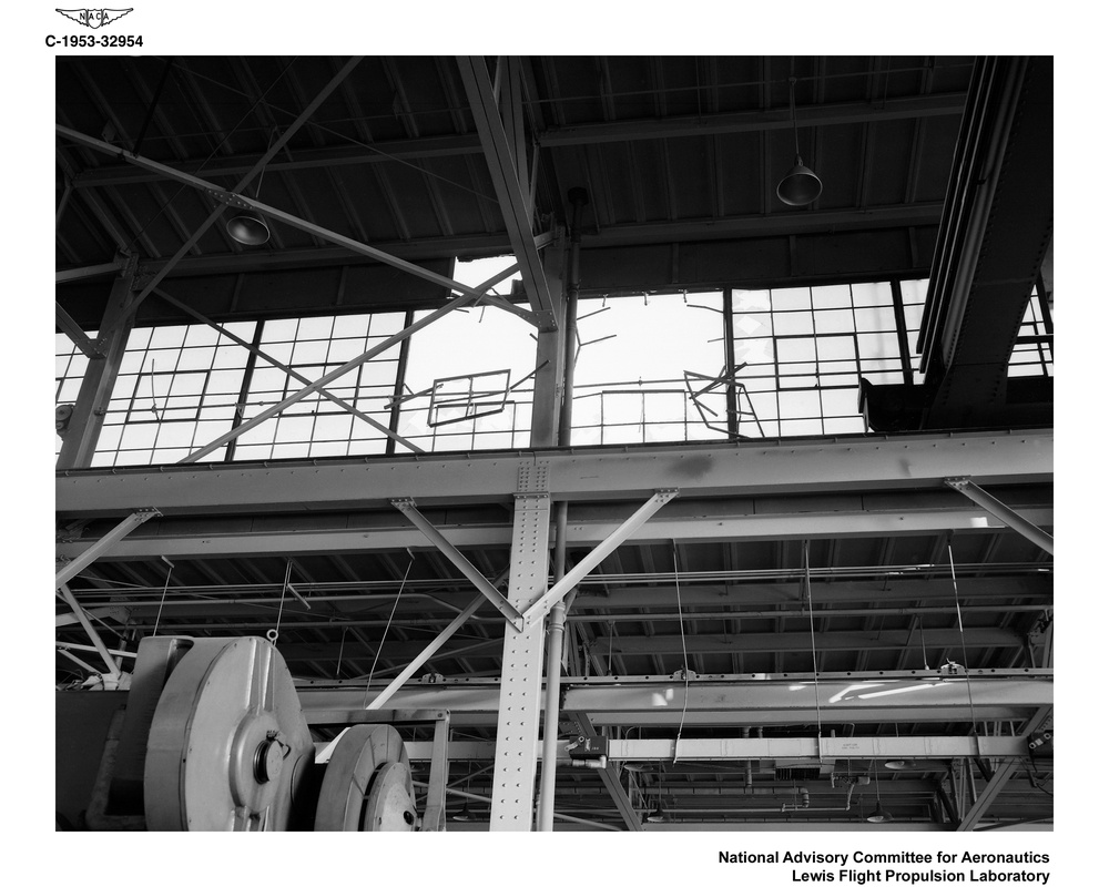 TORNADO DAMAGE TO LEWIS FLIGHT PROPULSION LABORATORY LFPL IN CLEVELAND OHIO