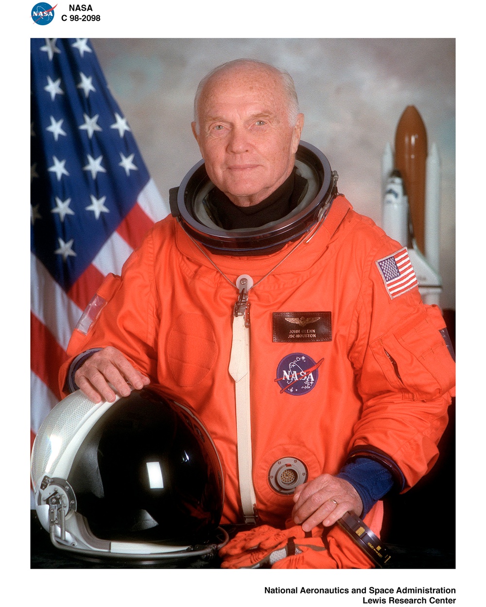 JOHN GLENN RETURNS TO SPACE COLLAGE