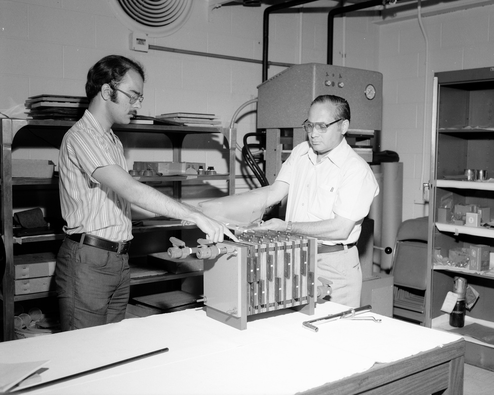 EXTERIORS AND INTERIORS OF THE SPACE POWER RESEARCH LABORATORY SPRL - ENERGY CONVERSION LABORATORY ECL - REDOX - RESEARCH ANALYSIS CENTER RAC - BASIC MATERIALS LABORATORY BML - VERTICAL LIFT FACILITY VLF