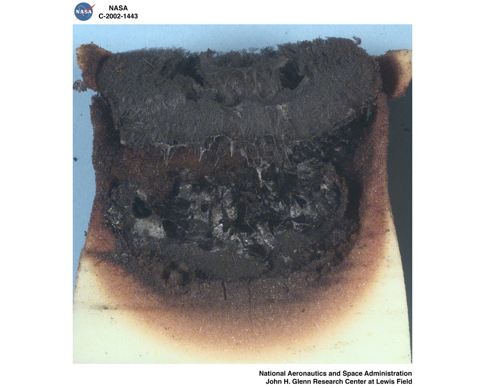 MICROGRAVITY SMOLDERING COMBUSTION POST FLIGHT SAMPLES - STS 105 AND STS 108