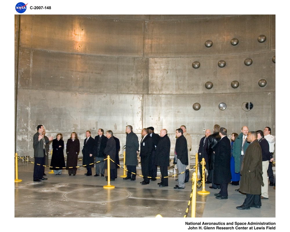 Visit to NASA Glenn Research Center Plum Brook Station by Ohio Lieutenant Governor Lee Fisher, United States Senator from Ohio George Voinovich and staff