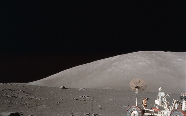 Apollo 17 Mission image - Station1, Panoramic, LRV