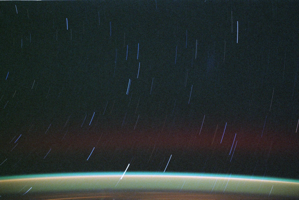 Time lapse photography of star cluster formations during Expedition Six