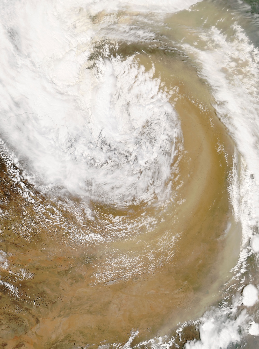 Dust Storm over the Gobi Desert: Natural Hazards
