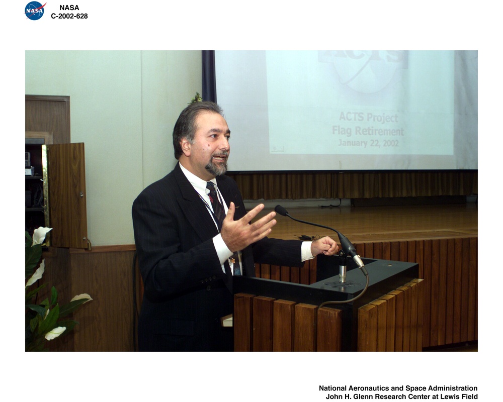 ADVANCED COMMUNICATIONS TECHNOLOGY SATELLITE ACTS FLAG RETIREMENT CEREMONY