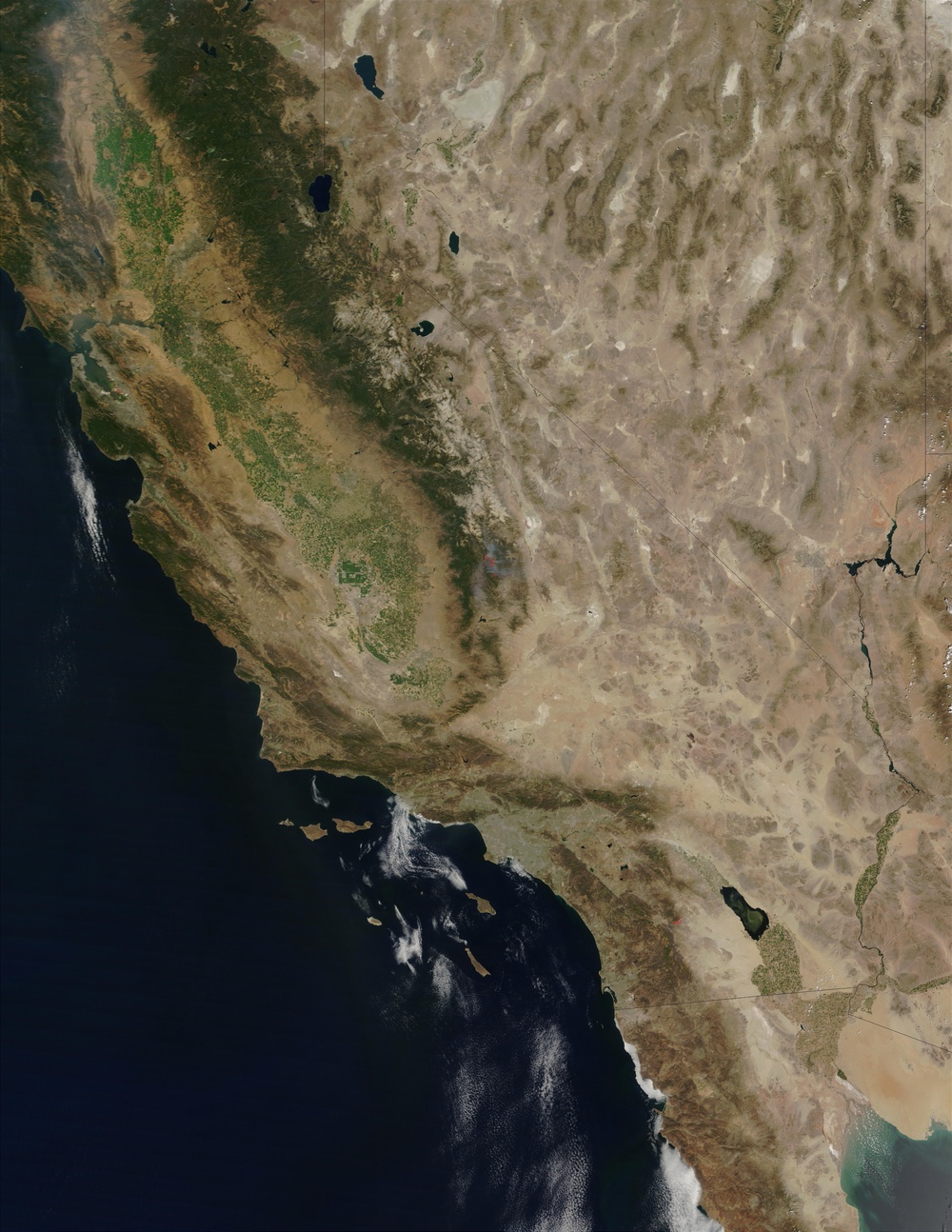 McNalley and Pines Fires in California: Natural Hazards