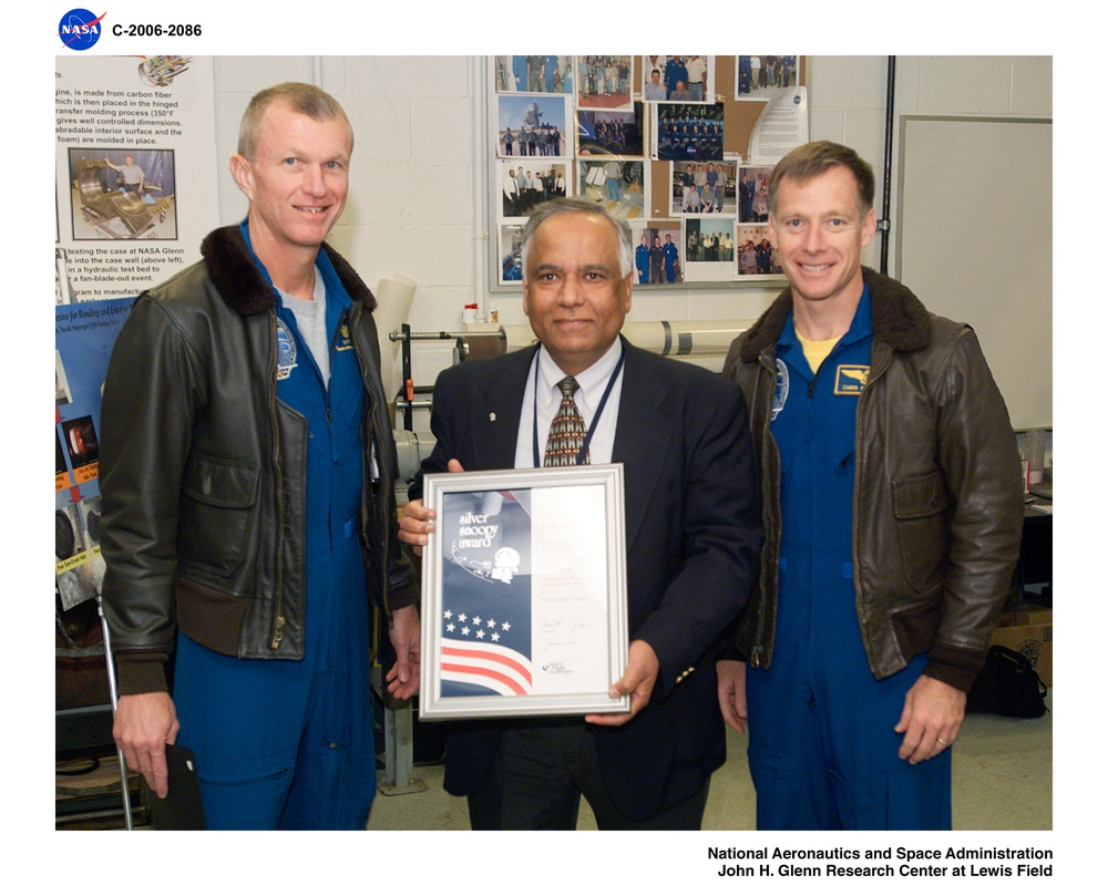 DVIDS - Images - Silver Snoopy Award presentation by STS-115 crew members