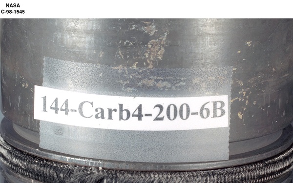 CONDITION OF ROPE SEAL AFTER A FLOW TEST AND HOT SCRUBBING SEAL ID 144-CARB4-200-6B