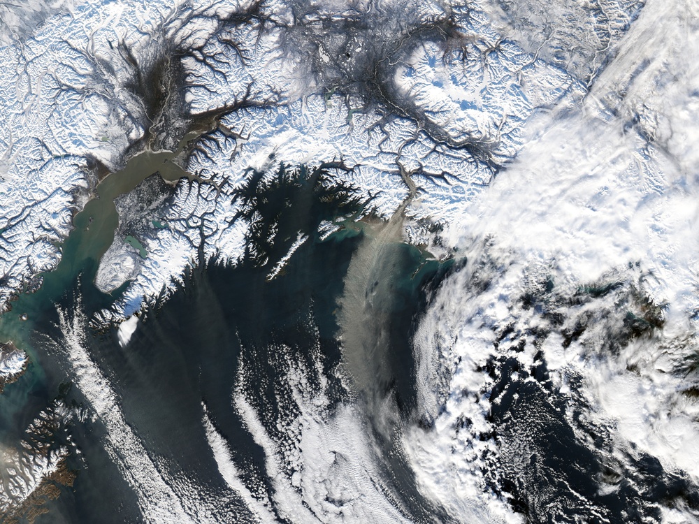 Dust Storm off Alaska: Natural Hazards