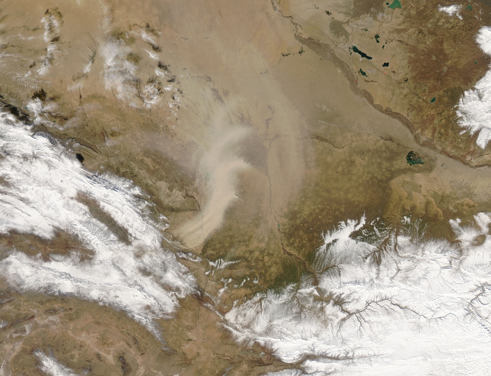 Dust in Iran and Turkmenistan: Natural Hazards