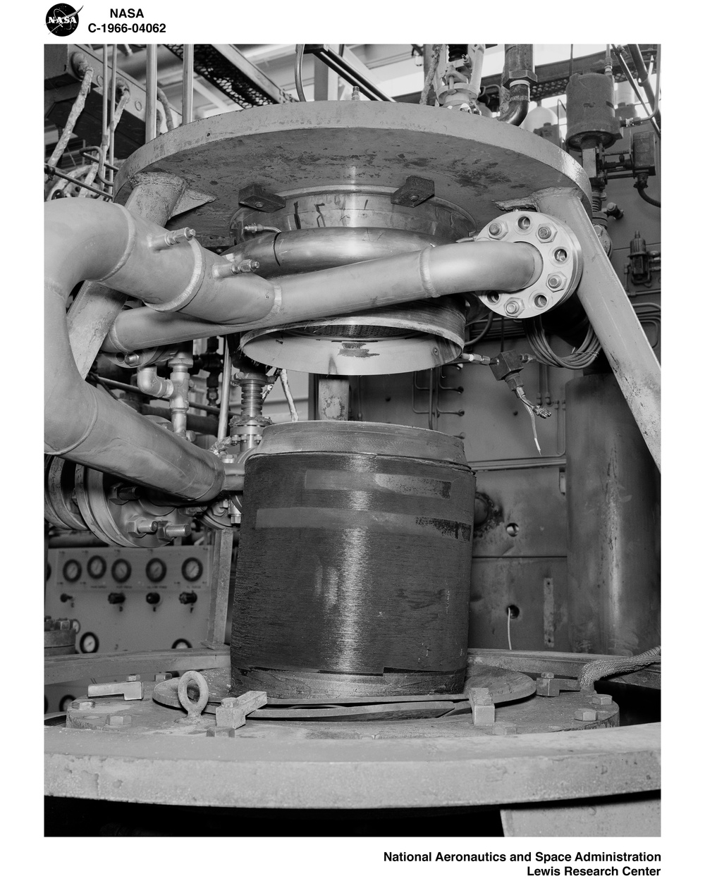 DAMAGE TO ENGINE IN THE ROCKET ENGINE TEST FACILITY RETF