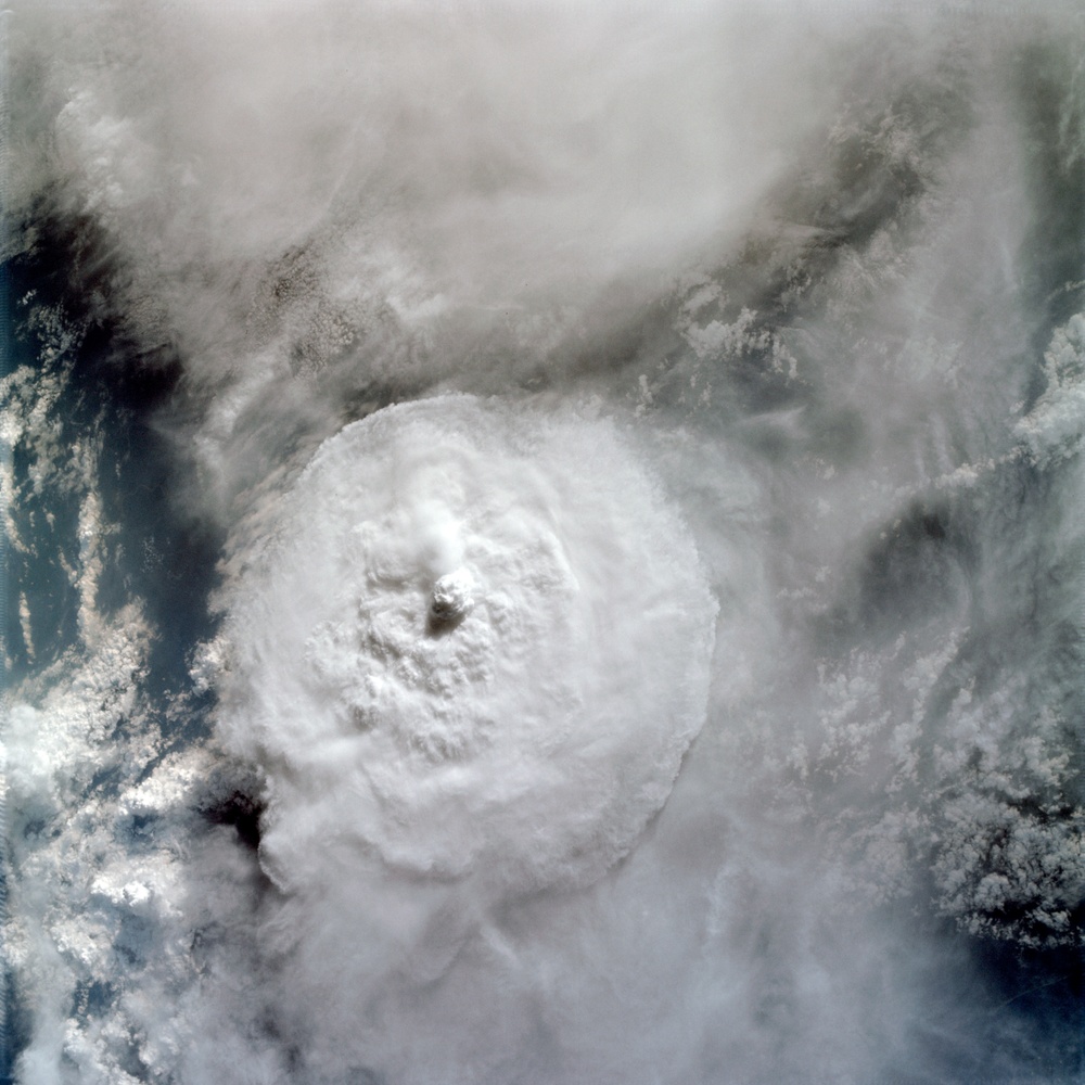 Apollo 9 Mission image - Earth Observations - Circular storm pattern