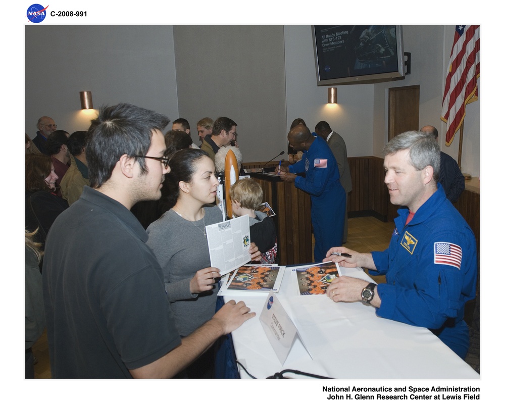 All Hands Meeting with STS-122 Crew Members