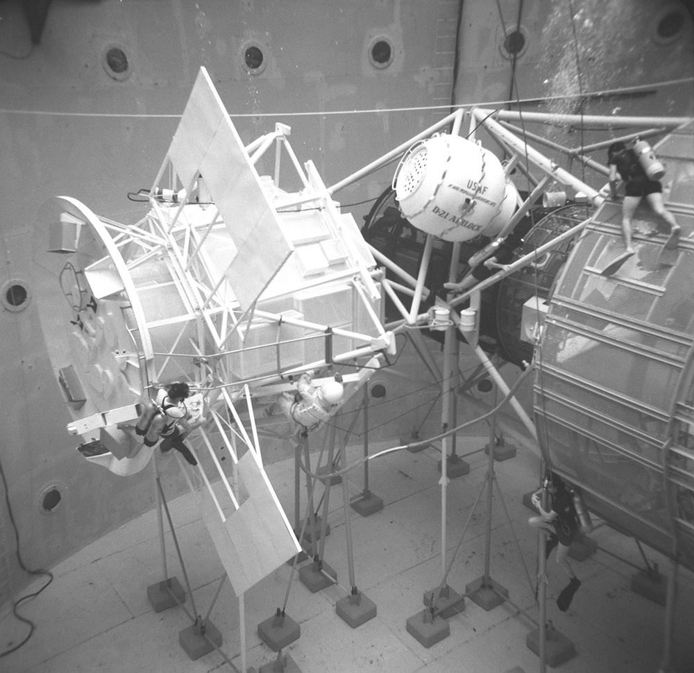 Skylab Astronauts' Neutral Buoyancy Simulator Training
