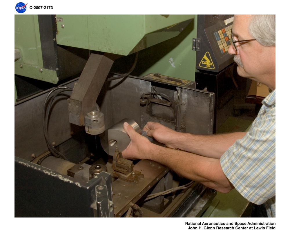 Reaction Control System (RCS) Components test.  Work Horse Nozzles (not flight hardware) being fabricated for the Orion Project