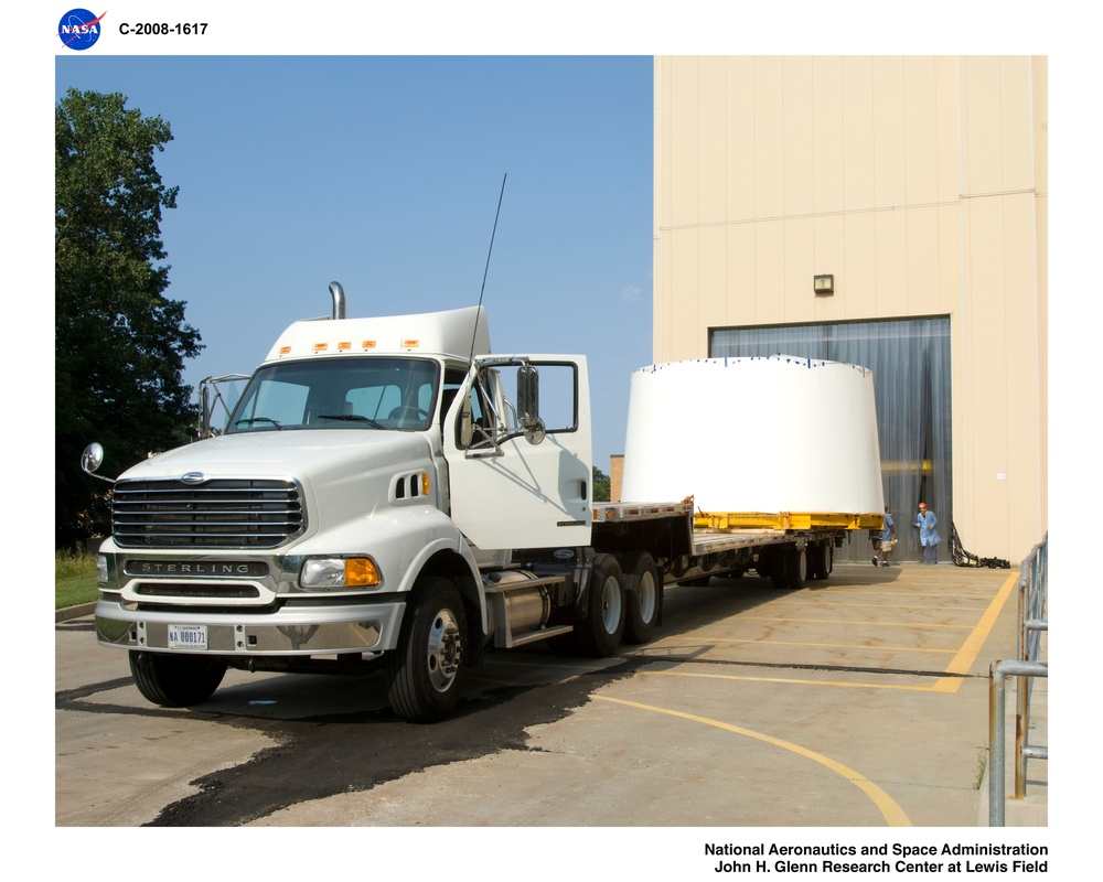 ARES 1-X segment being moved from Building 50 to Building 333