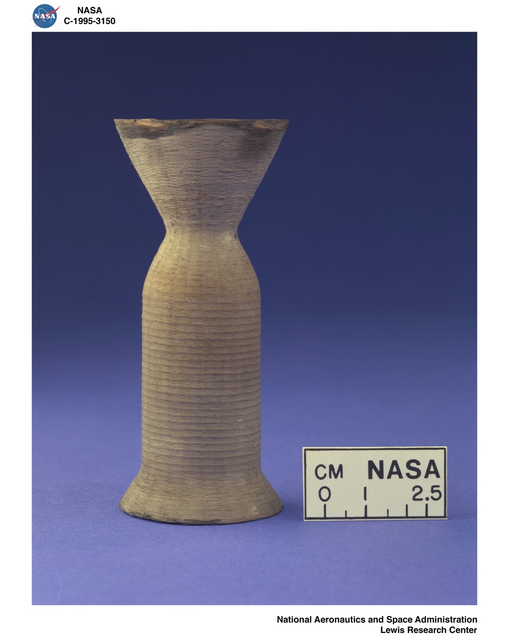 IRIDIUM LINER FOR NASA 5 LBF CLASS MATERIAL TEST CHAMBER IRIDIUM LINER FOR ATLANTIC RESEARCH CORPORATION 5 LBF CLASS ROCKET CHAMBER 25 LBF CLASS 75 HFC 25 TAC CERAMIC COMPOSITE ROCKET CHAMBER FROM REFRACTURY COMPOSITES INC.  PURCHASE ORDER C-551941-