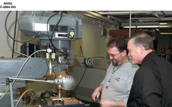 Admiral Craig Steidle tour of NASA Glenn Research Center