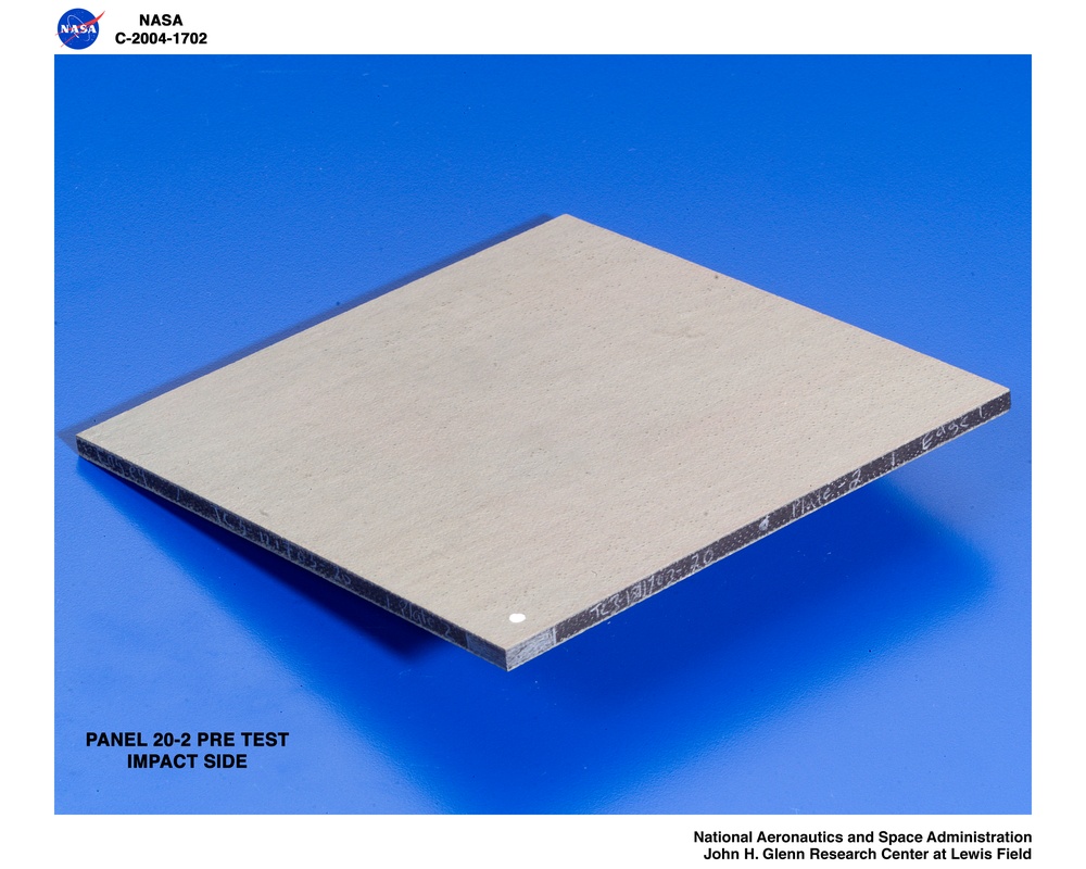 RCC carbon/carbon fiber panels, panel 20-2 pre test