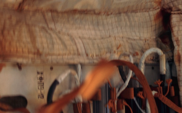 Blurred view of connectors on the Service Module taken during the third EVA of Expedition Three