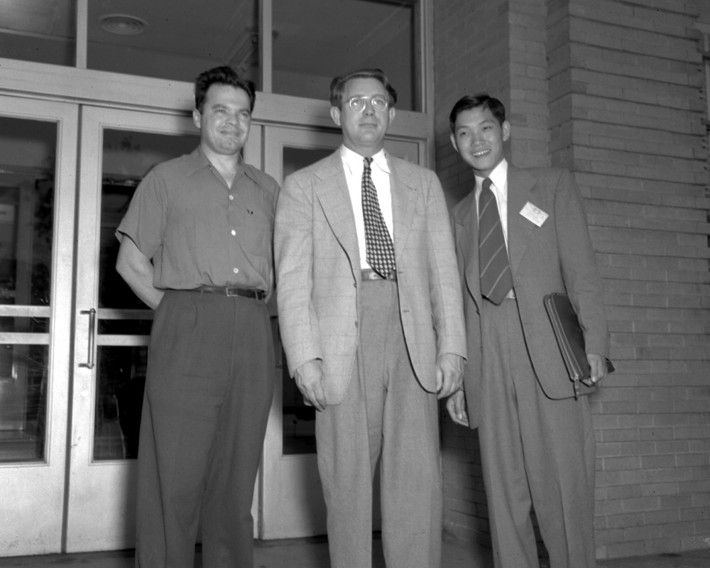 VISIT BY LIEUTENANT TING YI LI FROM THE CHINA AIR FORCE WITH ABE SILVERSTEIN
