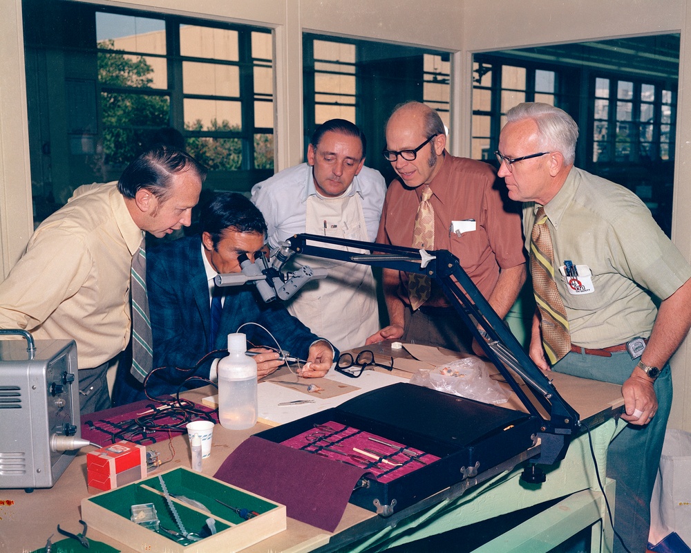 EYE SURGERY DEVICE IN THE WOOD MODEL SHOP