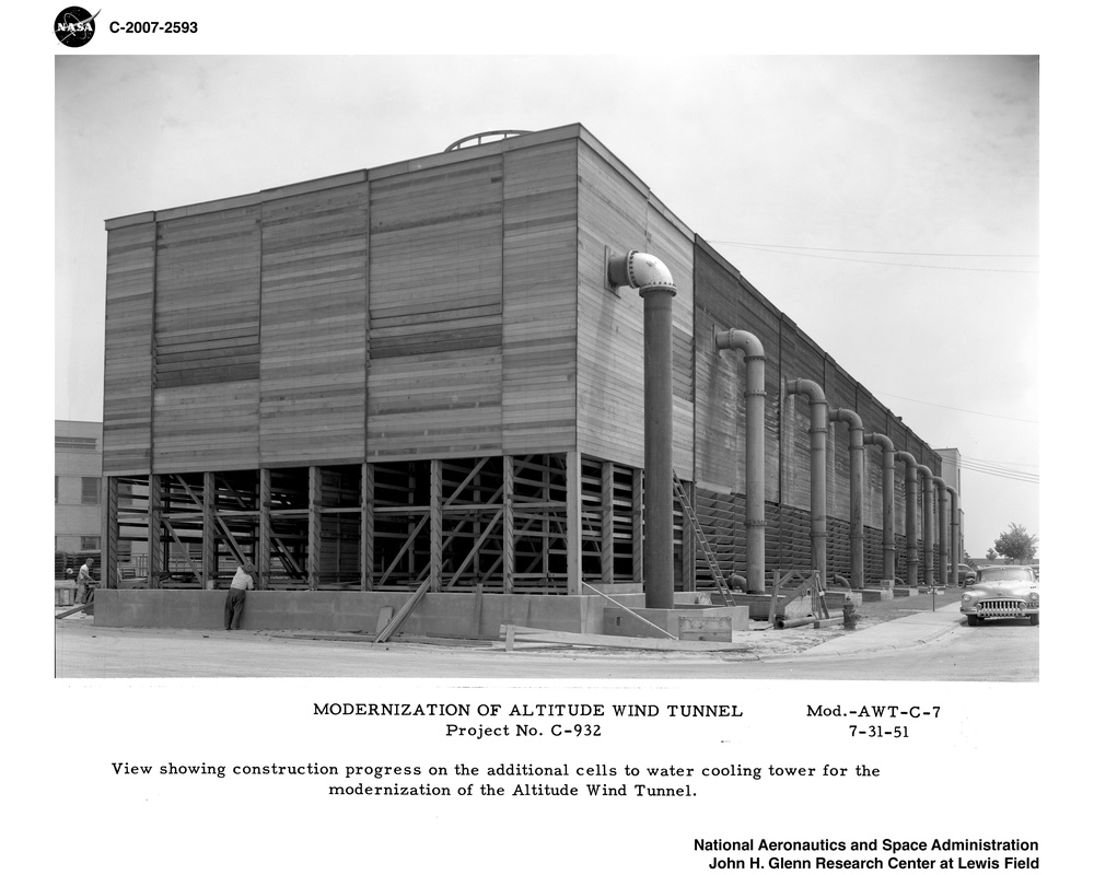 Cooling Tower No. 1 after addition of two cells