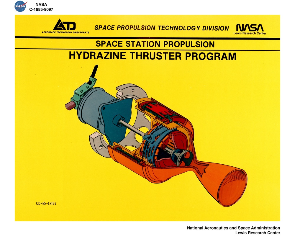 SPACE STATION PROPULSION - HYDRAZINE THRUSTER PROGRAM