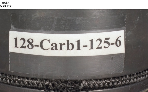 CONDITION OF ROPE SEAL AFTER A FLOW TEST AND HOT SCRUBBING - SEAL ID 128-CARB1-125-6
