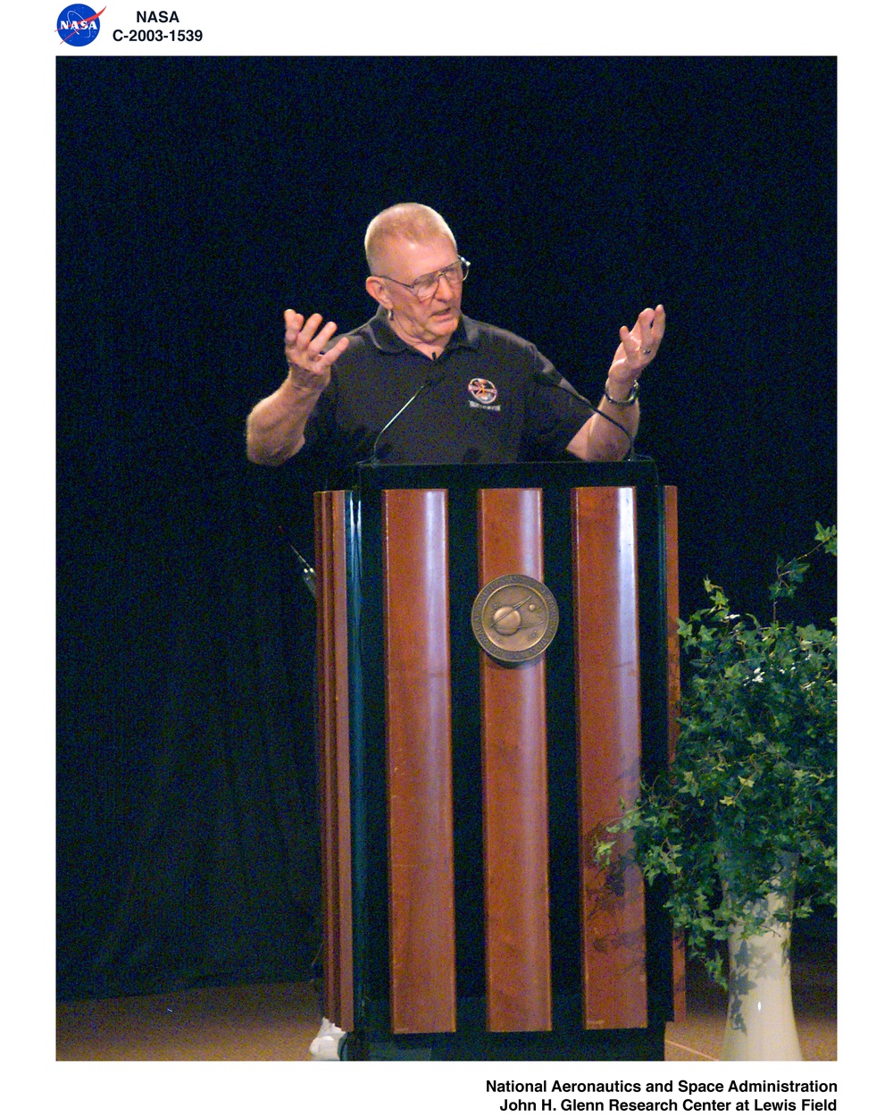 Gene Kranz visit to NASA Glenn Research Center