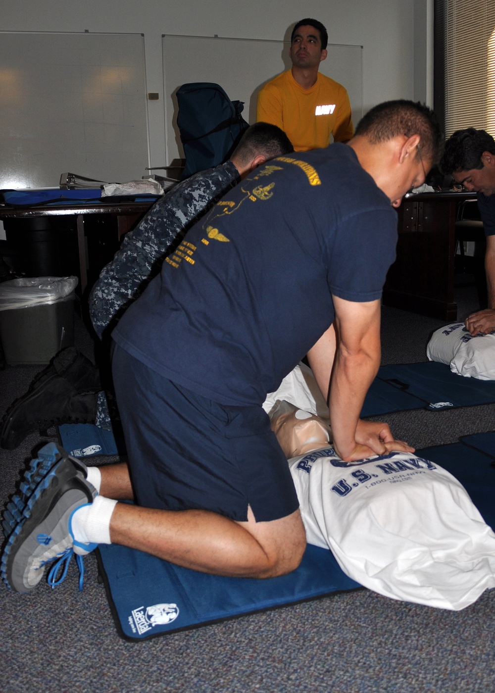 NRD Houston sailors conduct CPR training