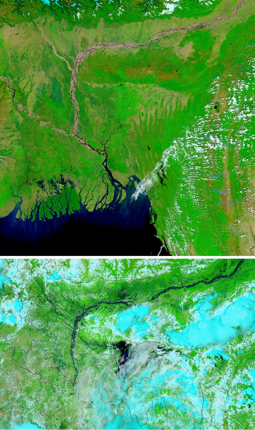 Floods in India and Bangladesh: Natural Hazards