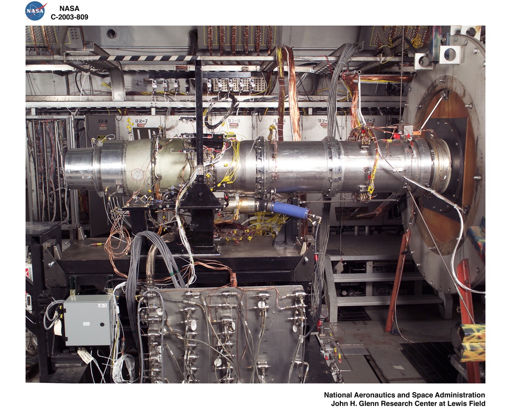 WILLIAMS INTERNATIONAL FJ33 TURBOFAN JET ENGINE TEST IN THE PROPULSION SYSTEMS LAB - PSL - CELL 4