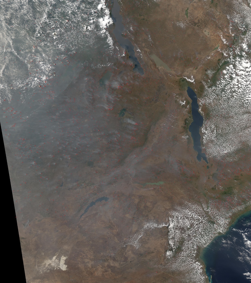 Fires in Central Africa: Natural Hazards