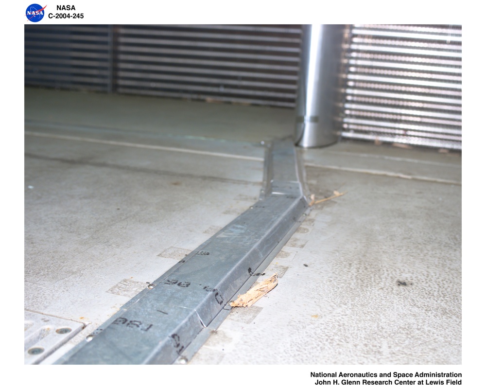 DVIDS Images Icing Tunnel fan blade damage from accident