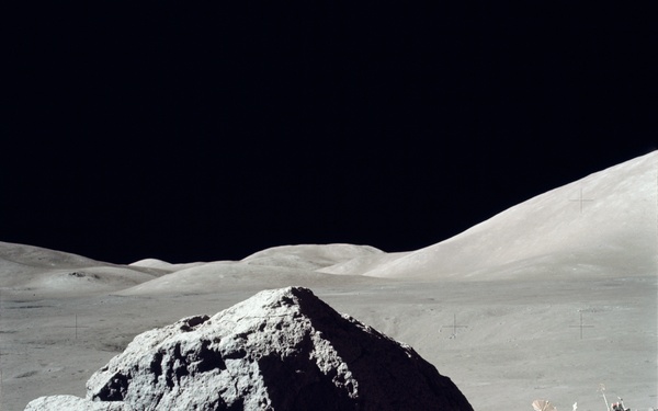 Apollo 17 Mission image - Sta 6, Panoramic, LRV