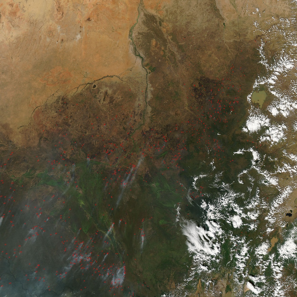 Northern Africa Fire Season: Natural Hazards